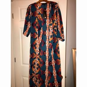 Aztec duster/kimono